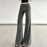 Litlookz Studio Y2K Striped Flare Sweatpants, view 3