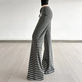 Litlookz Studio Y2K Striped Flare Sweatpants, view 4