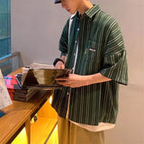 Litlookz Studio Y2K Striped Oversized Shirt, view 4