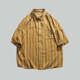 Litlookz Studio Y2K Striped Oversized Shirt, view 5