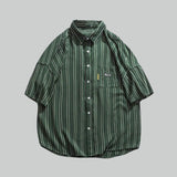 Litlookz Studio Y2K Striped Oversized Shirt, view 6