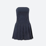 Litlookz Studio Y2K Striped Strapless Mini Dress, view 3