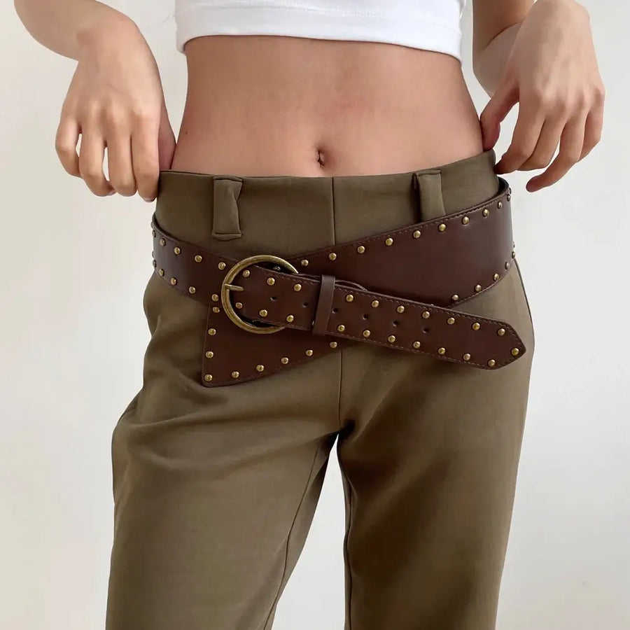 Litlookz Studio Y2K Studded Wide Belt