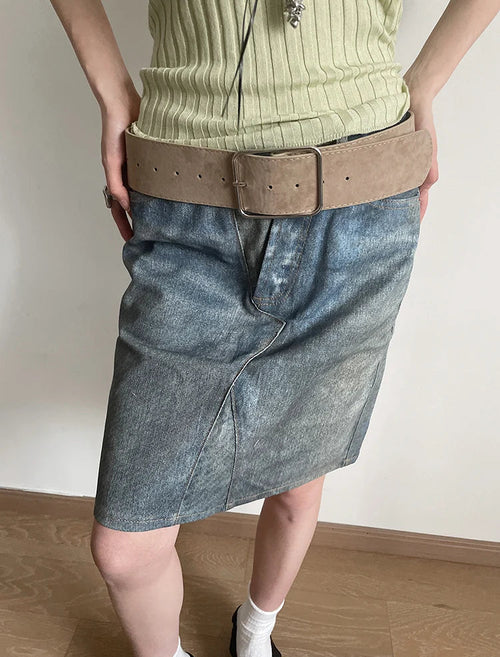 Litlookz Studio Y2K Suede Belt