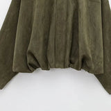 Litlookz Studio Y2K Suede Bomber Jacket, view 5