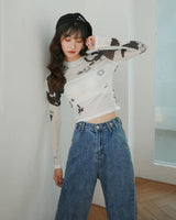 Litlookz Studio Y2K Sun Child Sheer Top, view 4