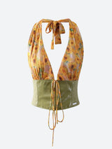 Litlookz Studio Y2K Sunflower Halter Top, view 4