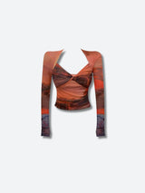 Litlookz Studio Y2K Sunset Mesh Top, view 6
