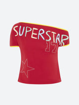 Litlookz Studio Y2K Superstar One Shoulder Tee, view 5