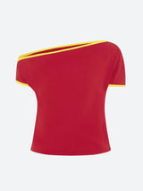 Litlookz Studio Y2K Superstar One Shoulder Tee, view 6