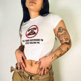 Litlookz Studio Y2K Tell Your Boyfriend Crop Top, view 3