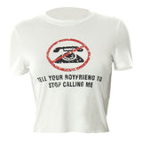 Litlookz Studio Y2K Tell Your Boyfriend Crop Top, view 4