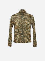 Litlookz Studio Y2K Tiger Mesh Top, view 4