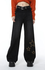 Litlookz Studio Y2K Tinsel Stars Jeans, view 2