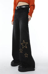 Litlookz Studio Y2K Tinsel Stars Jeans, view 3
