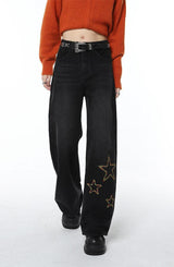 Litlookz Studio Y2K Tinsel Stars Jeans, view 4
