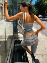 Litlookz Studio Y2K Tube Top & Capri Set, view 3