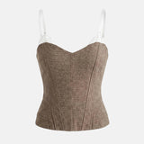 Litlookz Studio Y2K Tweed Corset Top, view 3
