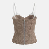 Litlookz Studio Y2K Tweed Corset Top, view 4