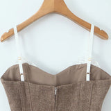 Litlookz Studio Y2K Tweed Corset Top, view 6