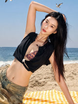 Litlookz Studio Y2K Twist Front Top, view 2