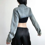 Litlookz Studio Y2K Ultra Crop Jacket, view 2