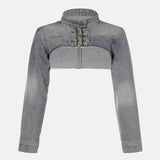 Litlookz Studio Y2K Ultra Crop Jacket, view 5