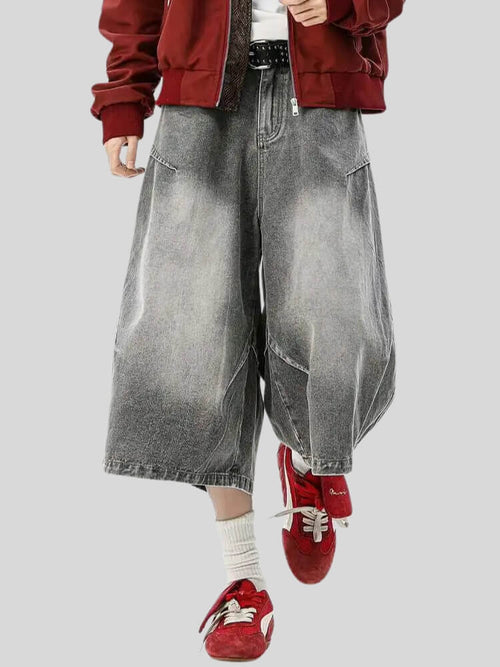 Litlookz Studio Y2K Ultra-Wide Denim Jorts