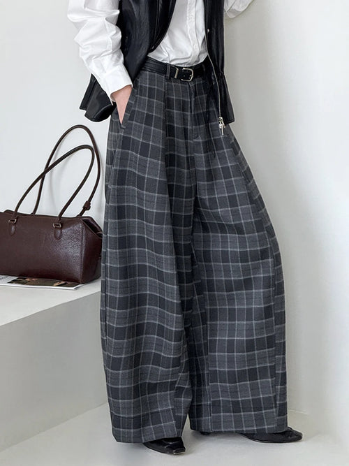 Litlookz Studio Y2K Ultra-Wide Plaid Pants