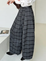 Litlookz Studio Y2K Ultra-Wide Plaid Pants, view 6