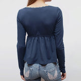 Litlookz Studio Y2K V Neck Baybydoll Blouse, view 2