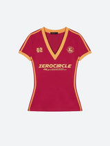 Litlookz Studio Y2K V Neck Jersey Top, view 5