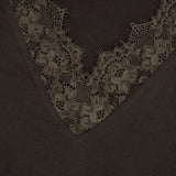 Litlookz Studio Y2K V Neck Lace Top, view 4