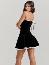 Litlookz Studio Y2K Velvet Corset Dress, view 3