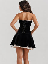 Litlookz Studio Y2K Velvet Corset Dress, view 4