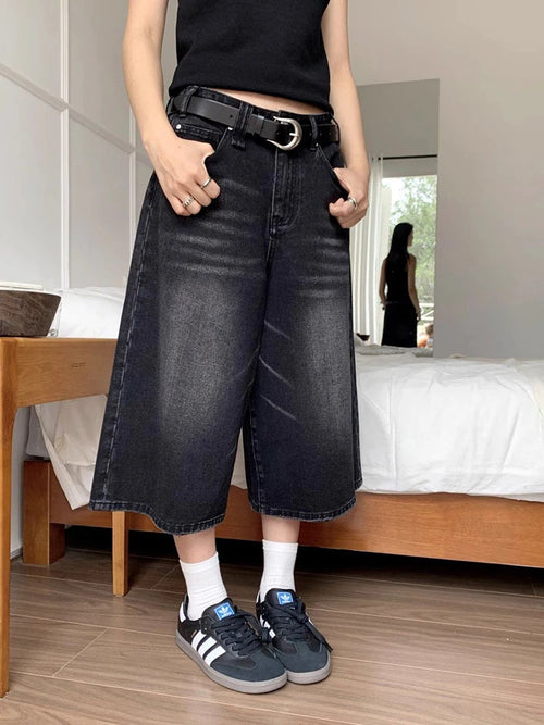 Litlookz Studio Y2K Vintage Baggy Denim Jorts