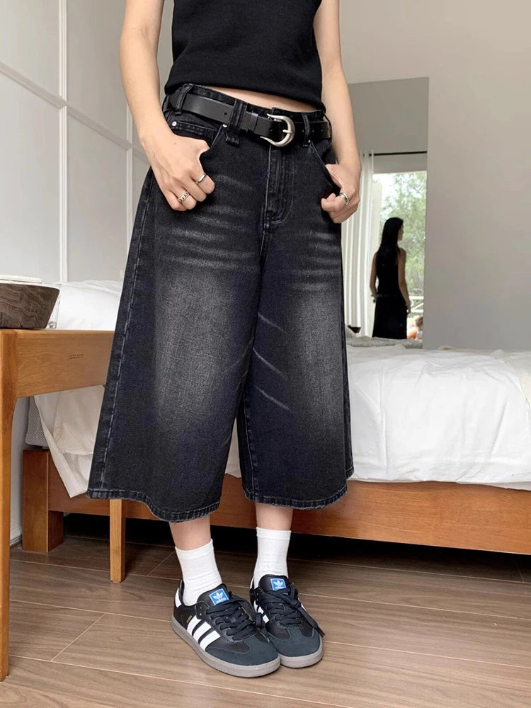 Litlookz Studio Y2K Vintage Baggy Denim Jorts
