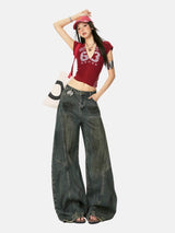 Litlookz Studio Y2K Vintage Baggy Jeans, view 3