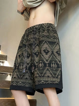 Litlookz Studio Y2k Vintage Ethnic Shorts, view 6