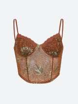 Litlookz Studio Y2K Vintage Floral Crop Top, view 4