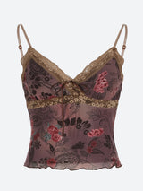 Litlookz Studio Y2K Vintage Floral Top, view 5