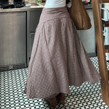 Litlookz Studio Y2K Vintage Gingham Maxi Skirt, view 2
