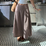 Litlookz Studio Y2K Vintage Gingham Maxi Skirt, view 3