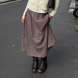 Litlookz Studio Y2K Vintage Gingham Maxi Skirt, view 4
