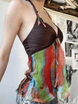 Litlookz Studio Y2K Vintage Halter Neck Top, view 4