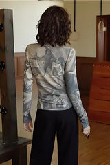 Litlookz Studio Y2K Vintage High Neck Top, view 2