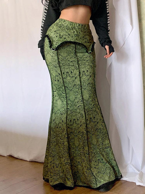 Litlookz Studio Y2K Vintage Maxi Skirt