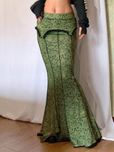 Litlookz Studio Y2K Vintage Maxi Skirt, view 4