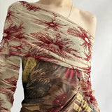Litlookz Studio Y2K Vintage Off Shoulder Top, view 3