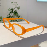 Litlookz Studio Y2K Vintage Oval Frame Glasses, view 4